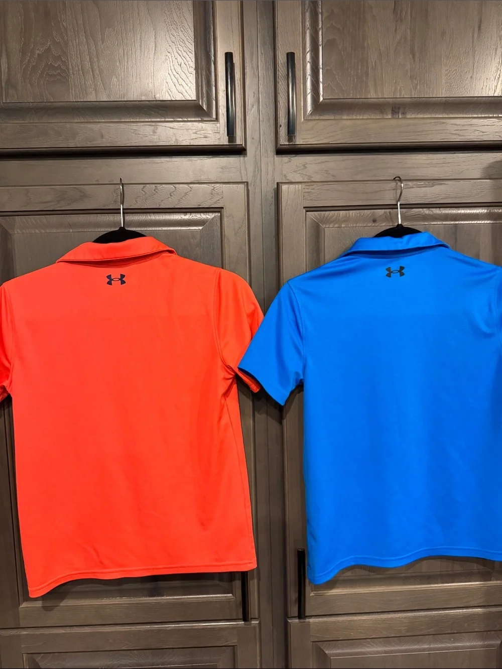 Under Armour Boy’s Orange & Blue Short-Sleeve Performance Polos